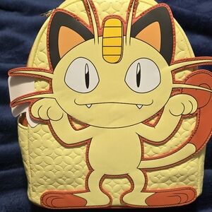 NWT
Loungefly Mini Backpack 
Meowth Pokemon